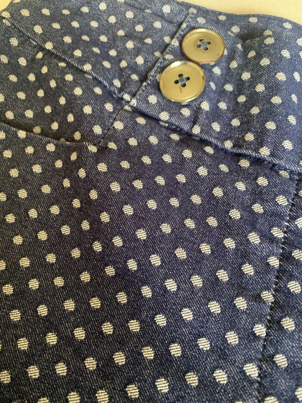 Rekucci Polka Dot Navy Women's Shorts - Picture 8 of 9